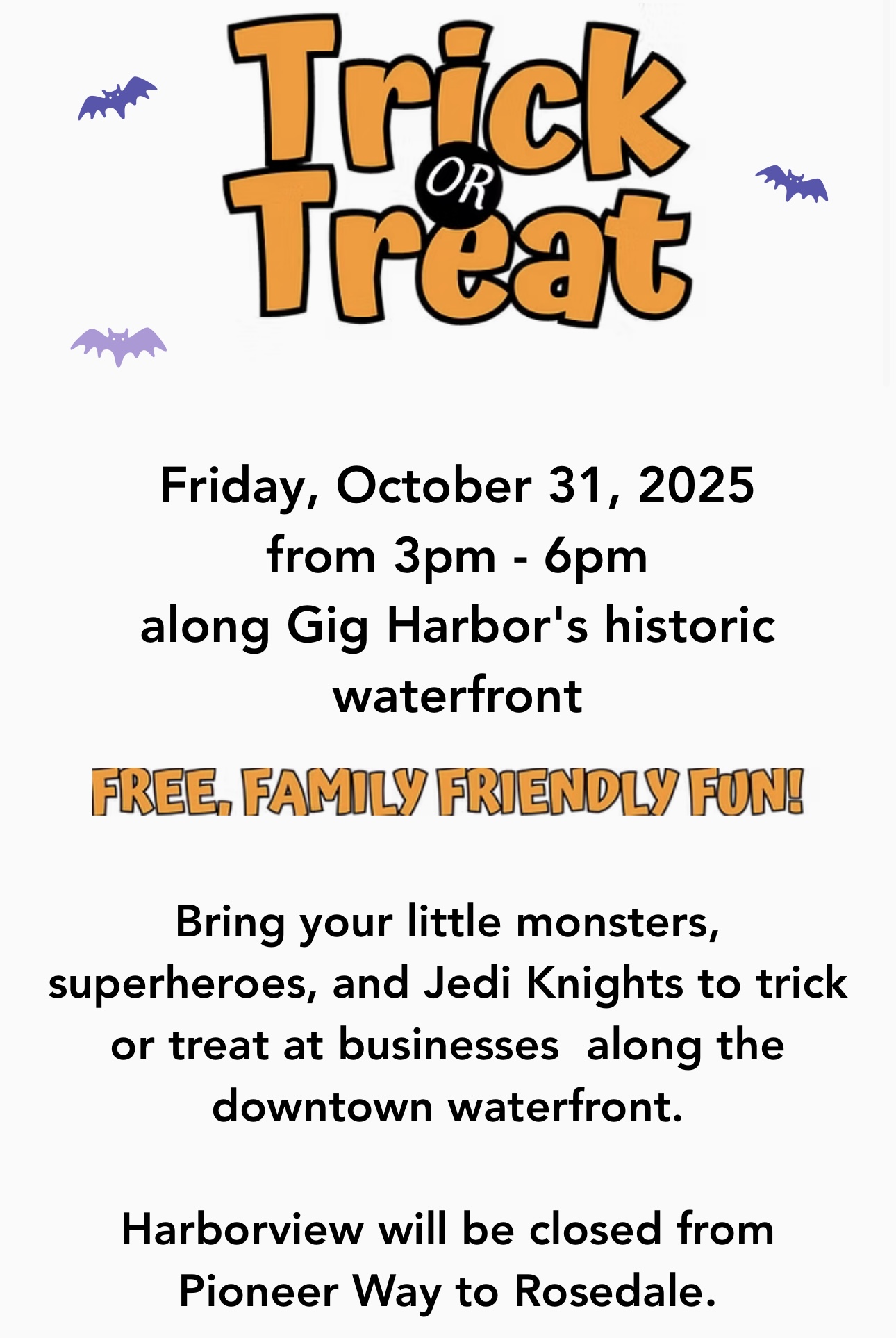 Gig Harbor Trick or Treat